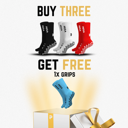 Grip Socks Bundle - 3 Pairs + 1 Free Pair