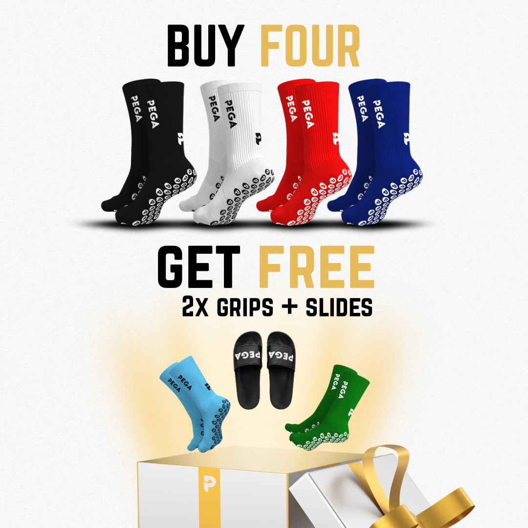 Grip Socks Bundle - 4 Pairs + 2 Free Pairs & Slides
