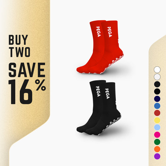 Grip Socks (Crew) 2 Pack Bundle